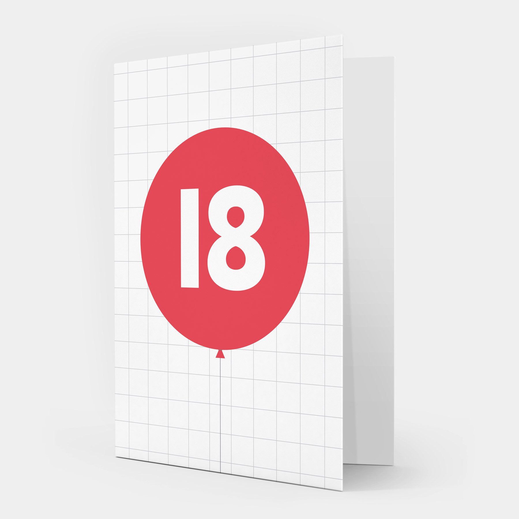 18 Today Balloon 18th Birthday Card Greetings Card