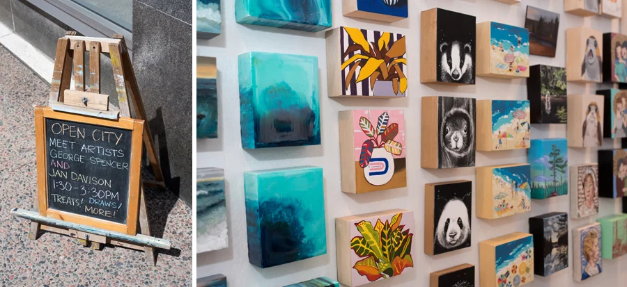Argyle Fine Art : Artists George Spencer , Jan Davidson and Kimberley Eddy were onsite to chat about their artwork.