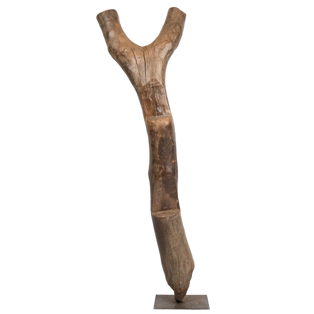 STUNNING AFRICAN CARVED WOOD DOGON LADDER, MALI
