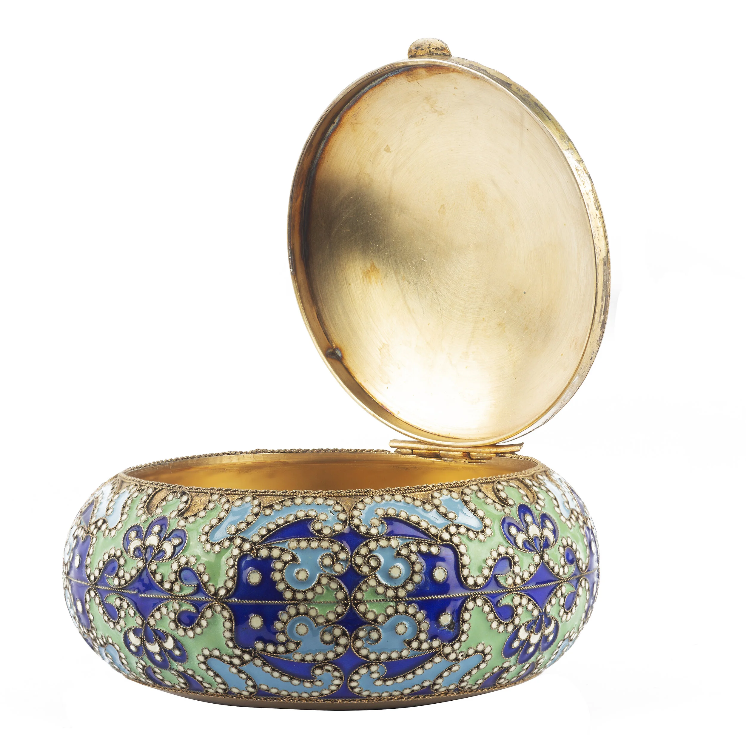 20th Century Soviet Russian Silver &amp; Enamel Box, c.1920