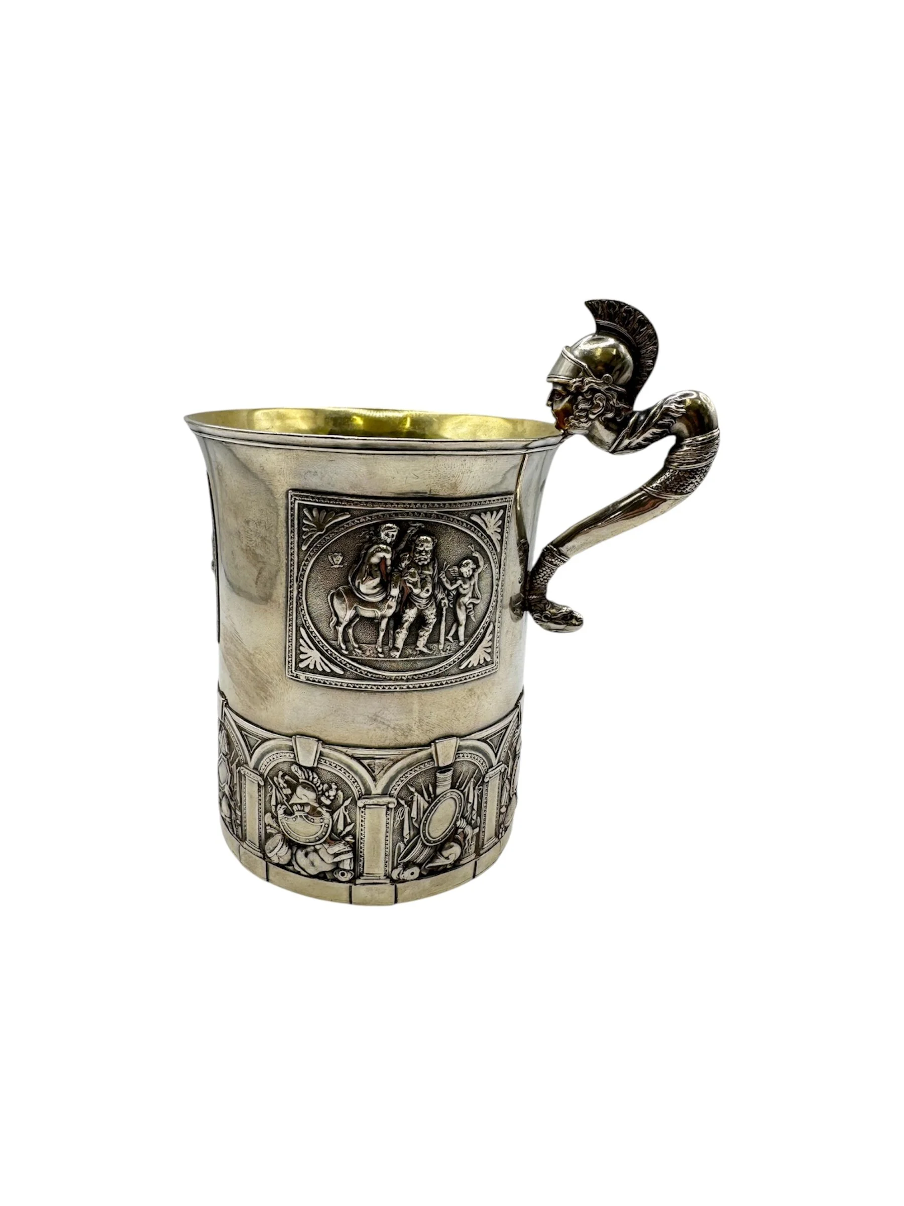 Early 19th Century Russian silver tankard, St Petersburg, c.1810 by Alexander Yashinov.