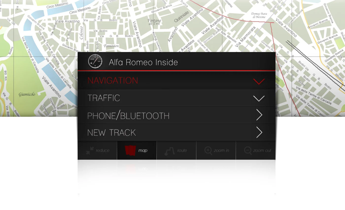 Navigation screen