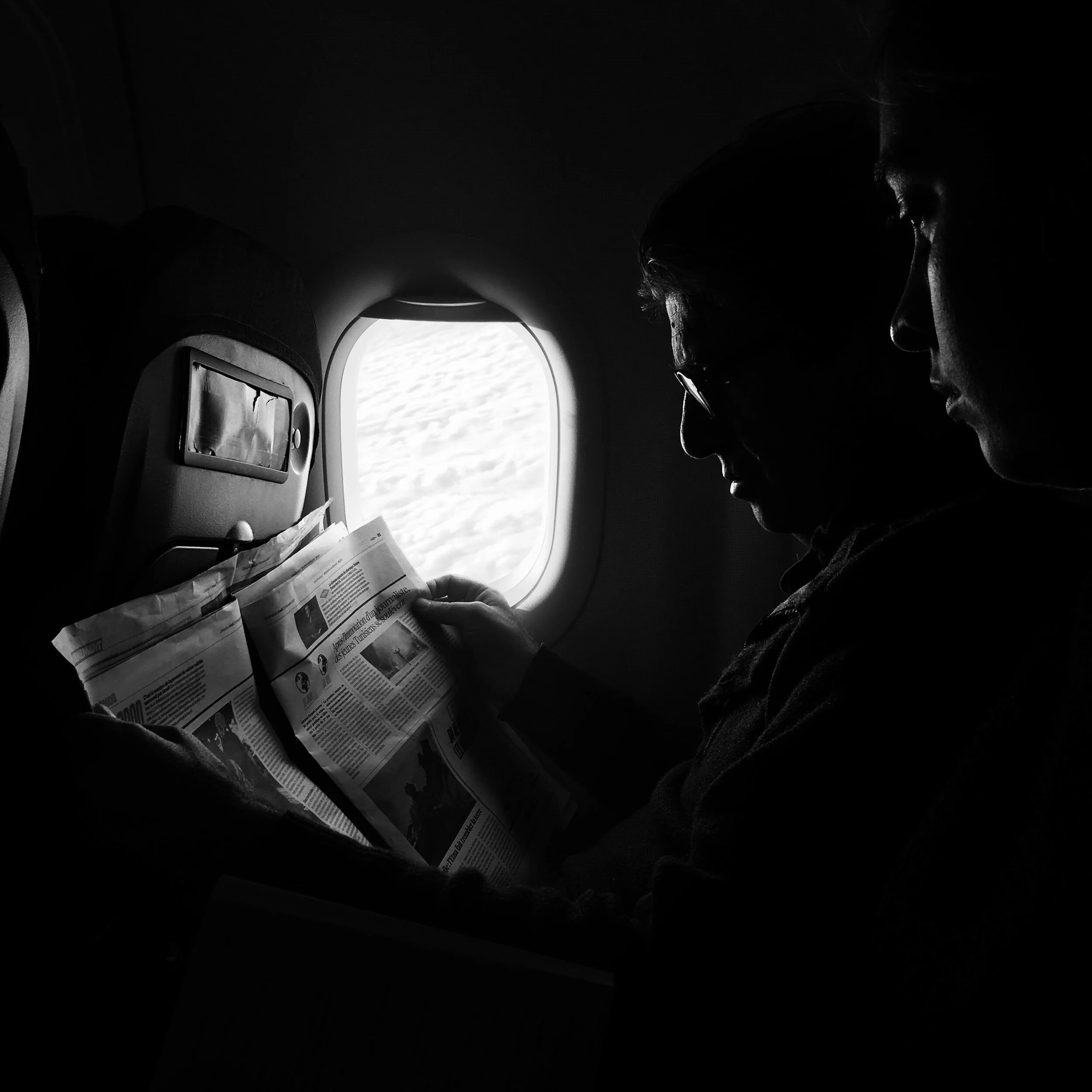 Flight to the snow, France 2018