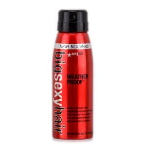 Big Sexy Hair Weather Proof Do you like frizzy hair? No, I didn't think so! Frizzy hair can sometimes be unmanigable and lets be real, its annoying! Using a weather proof product, just like this Big Sexy Hair can help illiminate that problem. This is perfect for those outdoor events. How to: Once you are done styling your hair, let this be the last thing you use. Since it is meant to be a humidity resistant spray, don't be shy with this product. Containing polymers, this creates a shield to protect from the humidity. 