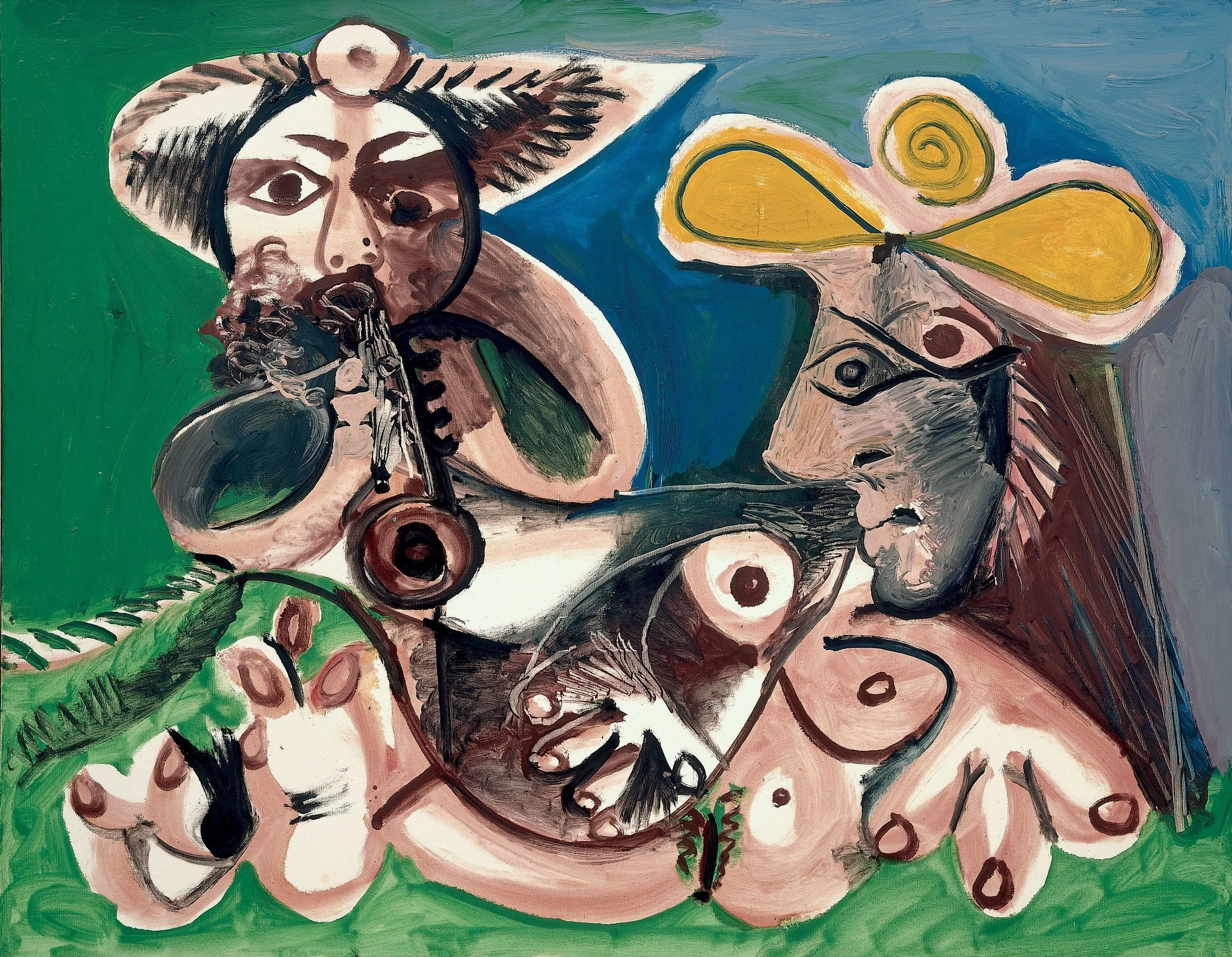 Flue Player and Nude, 1970