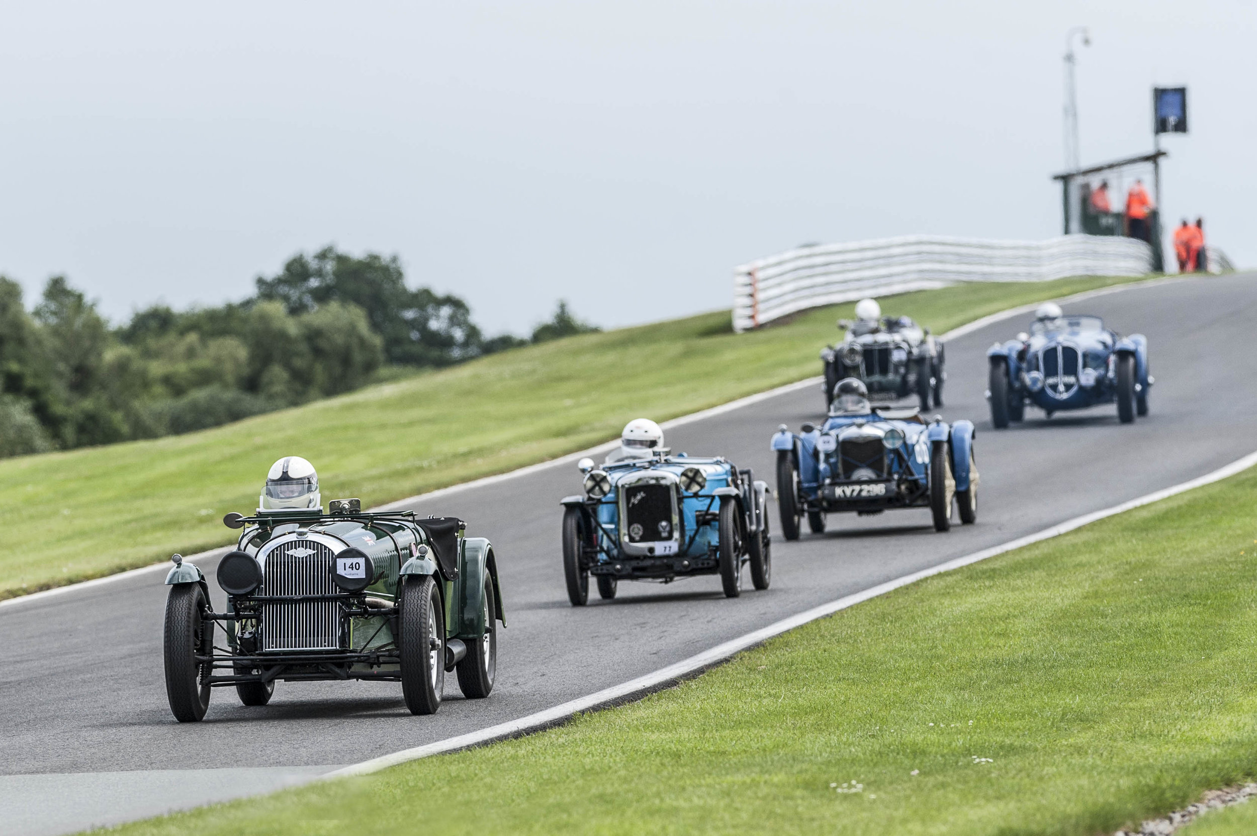 Morland (MG) follows Smith (Delahaye), Reeve (Riley Brooklands), Everett (Austin 7 Ulster) and the Morgan of King: Peter McFadyen