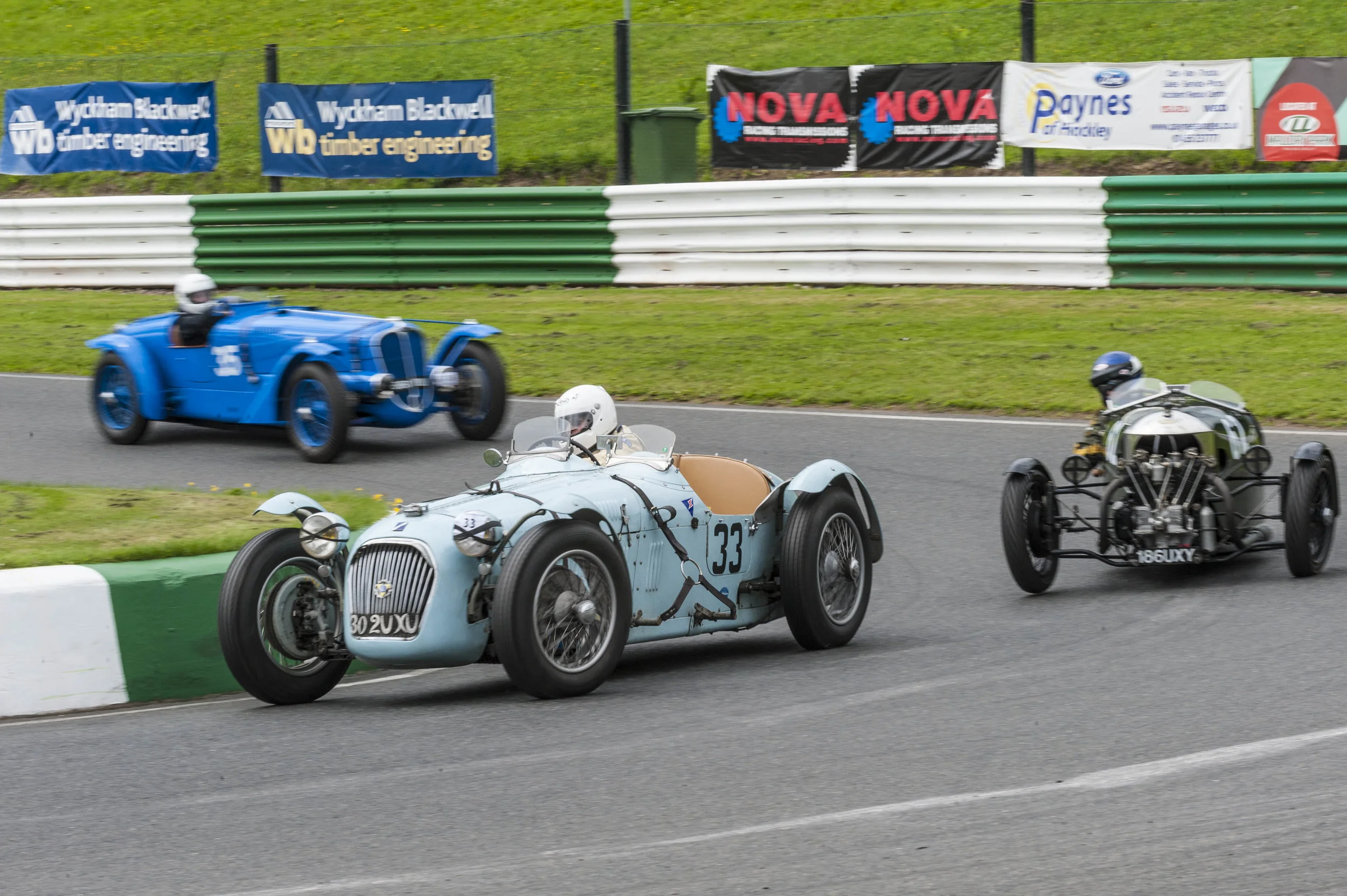 Guyatt in the Talbot Lago leading Edwards and Keeling; fourth, fifth and sixth places respectively: Peter McFadyen