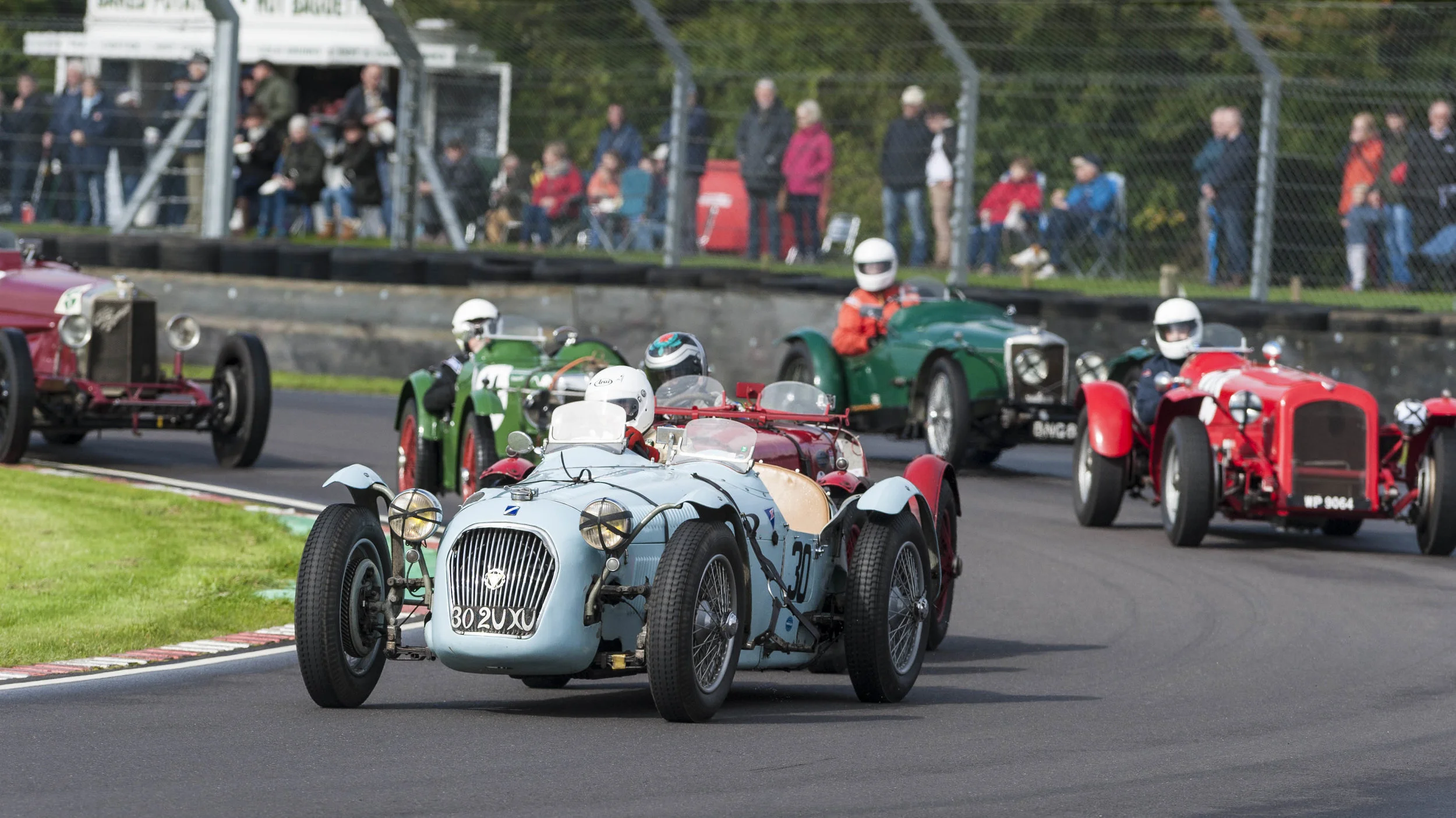Guyatt in the Talbot Lago heading the pack before succumbing to engine problems: Peter McFadyen