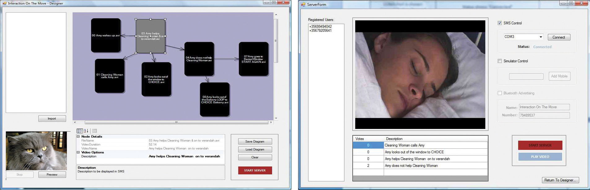 PLAYING GOD, multi-user mobile application , 2007