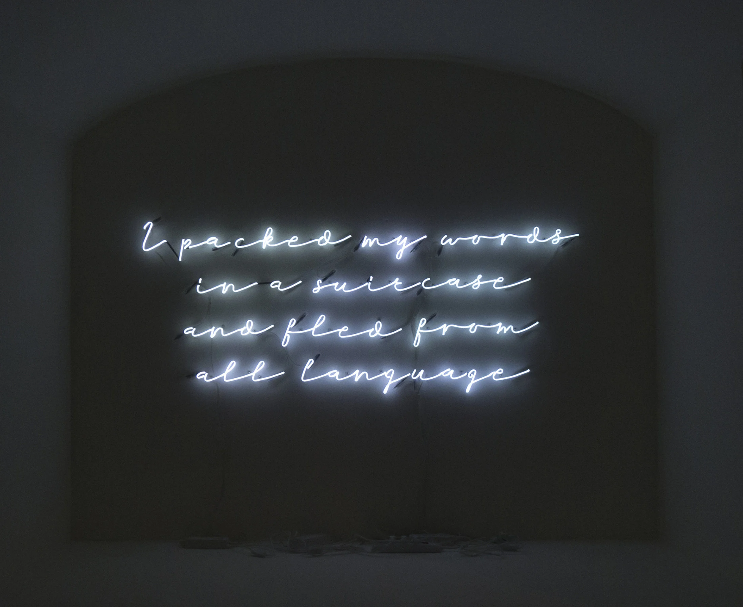 AFTER QABBANI, neon, edition of 3 , ‘In Between’ exhibition, Biffi Arte, Piacenza, Italy, 2018