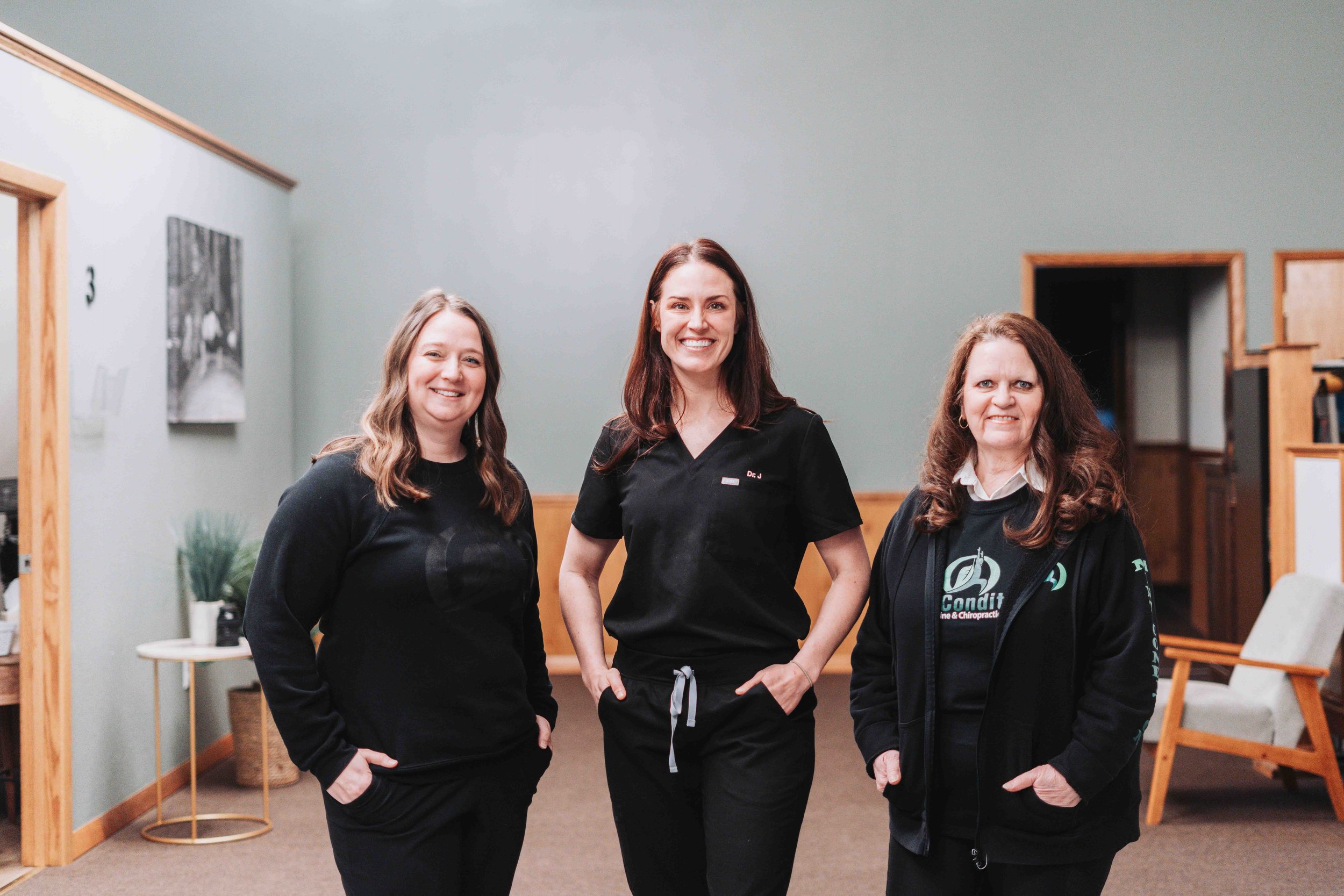 Mint Condition chiropractic office team.