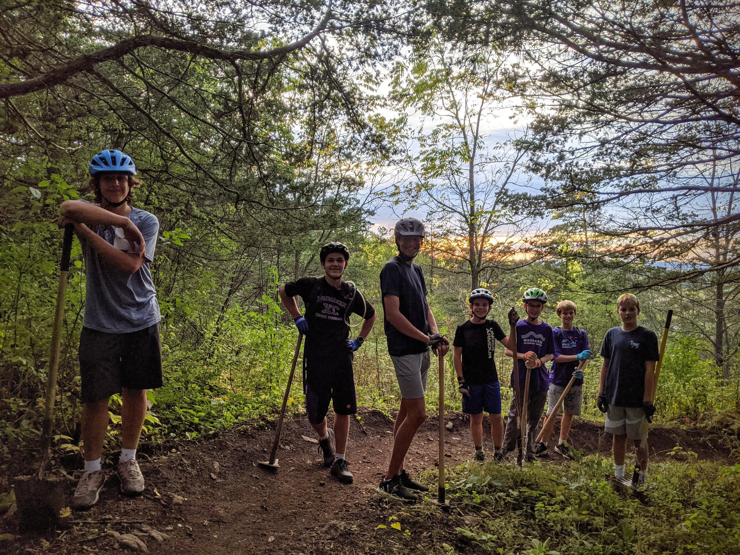 Mountain bike trail maintenance