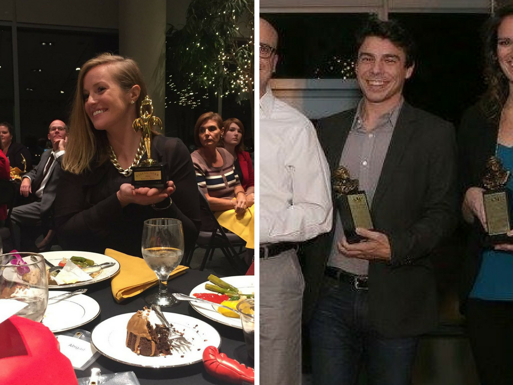 Left: Abigail Page. Right: Andrew Norris.