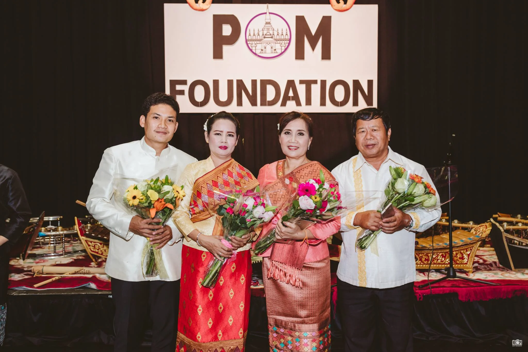A very special thank you to Ajarn Odai, Ajarn Toun, Ajarn Songsane, and Ajarn Khamsene from the Lao National School of Music & Dance who partook in our 2017 cultural exchange program. Photo by Dennis Sikhanthat.