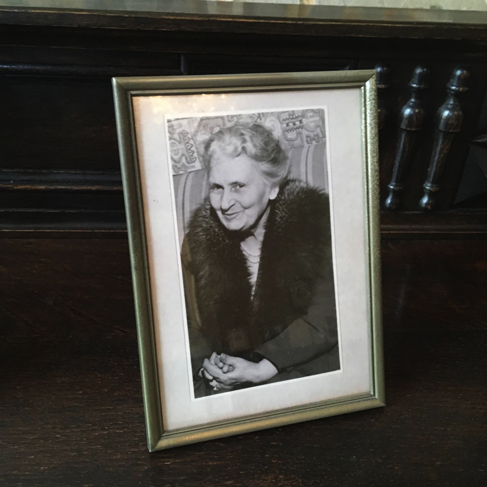 Dr. Maria Montessori, in a photo on view at the AMI Headquarters in Amsterdam