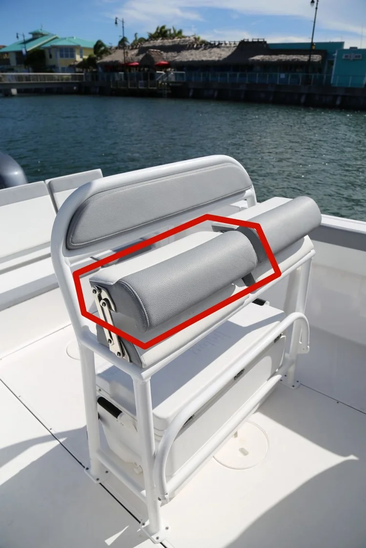 208 RX, 210 RX, 240 R, or 240 RX Leaning Post Flip Bolster FWD Cushion Seat  — Release Boats