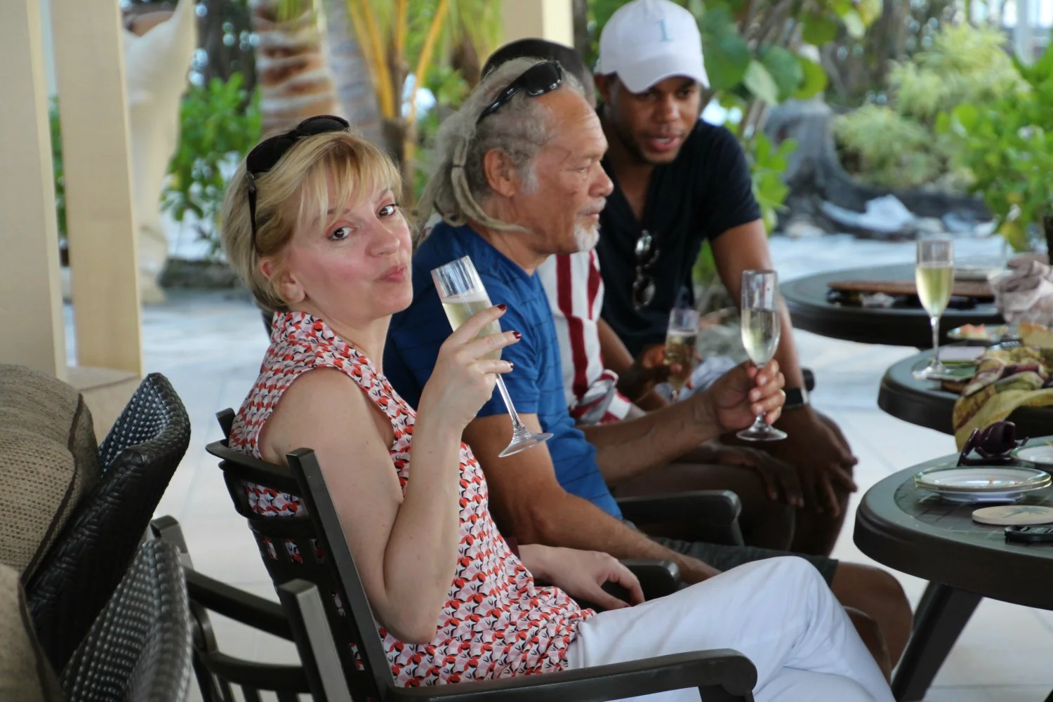 An afternoon party with our friends at their house, The Palms.