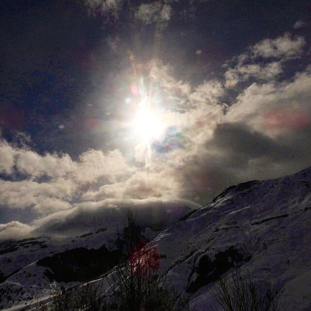Up in the mountains