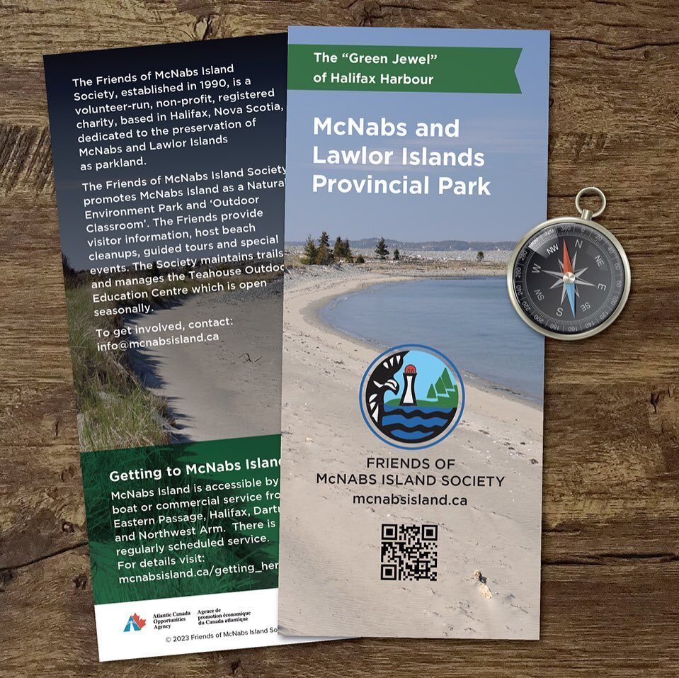 New work. Map / brochure for McNabs Island. Very fun project. #design #mapdesign #map #interpretive