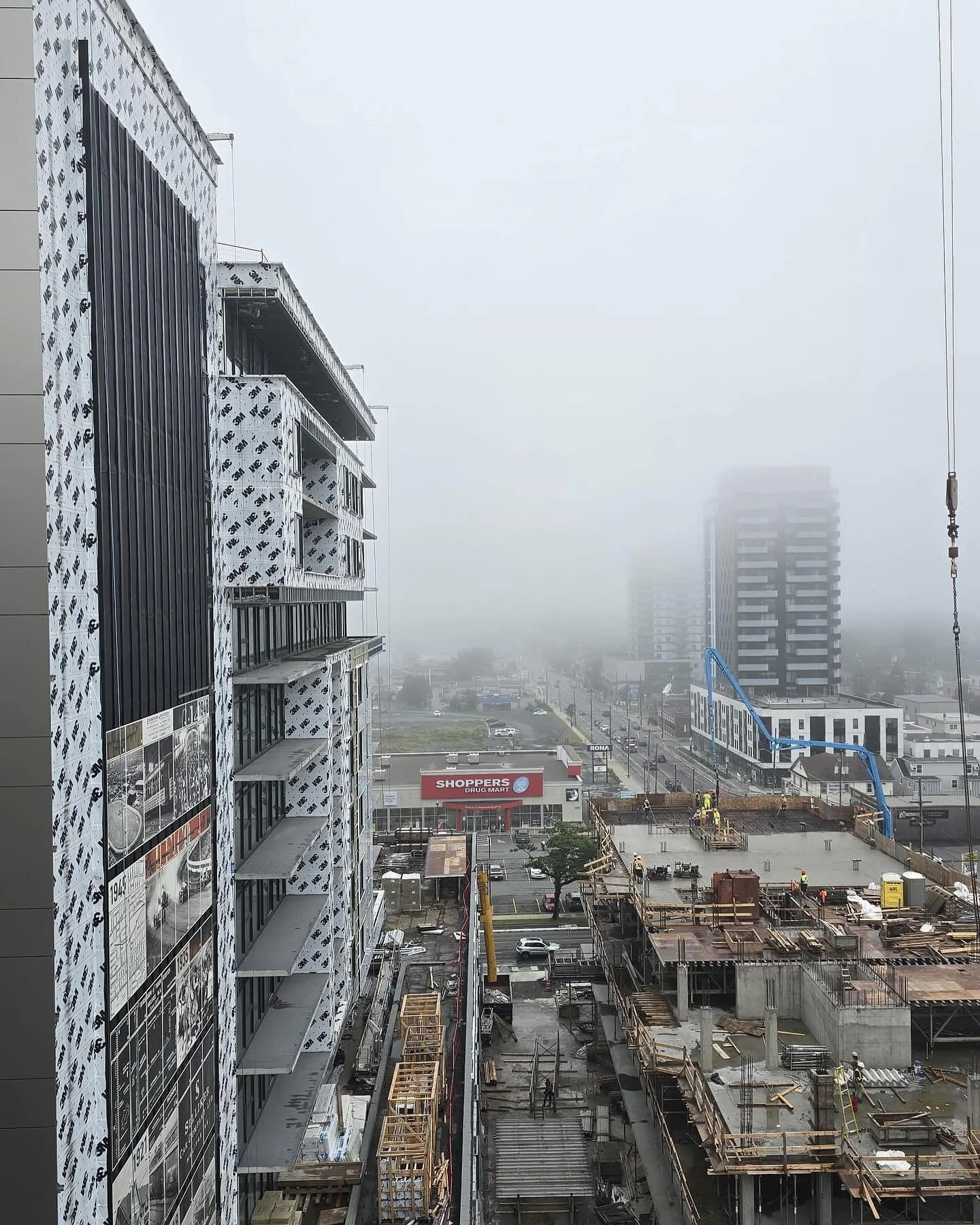 Big one on the rise. Robie and Almon. For Richmond yards. #publicart #mural #halifax