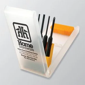 close up of pad printed miniature took kit