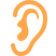 orange ear icon