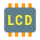 green and yellow lcd icon