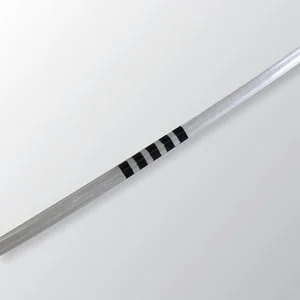 catheter tubing pad printed with black stripes