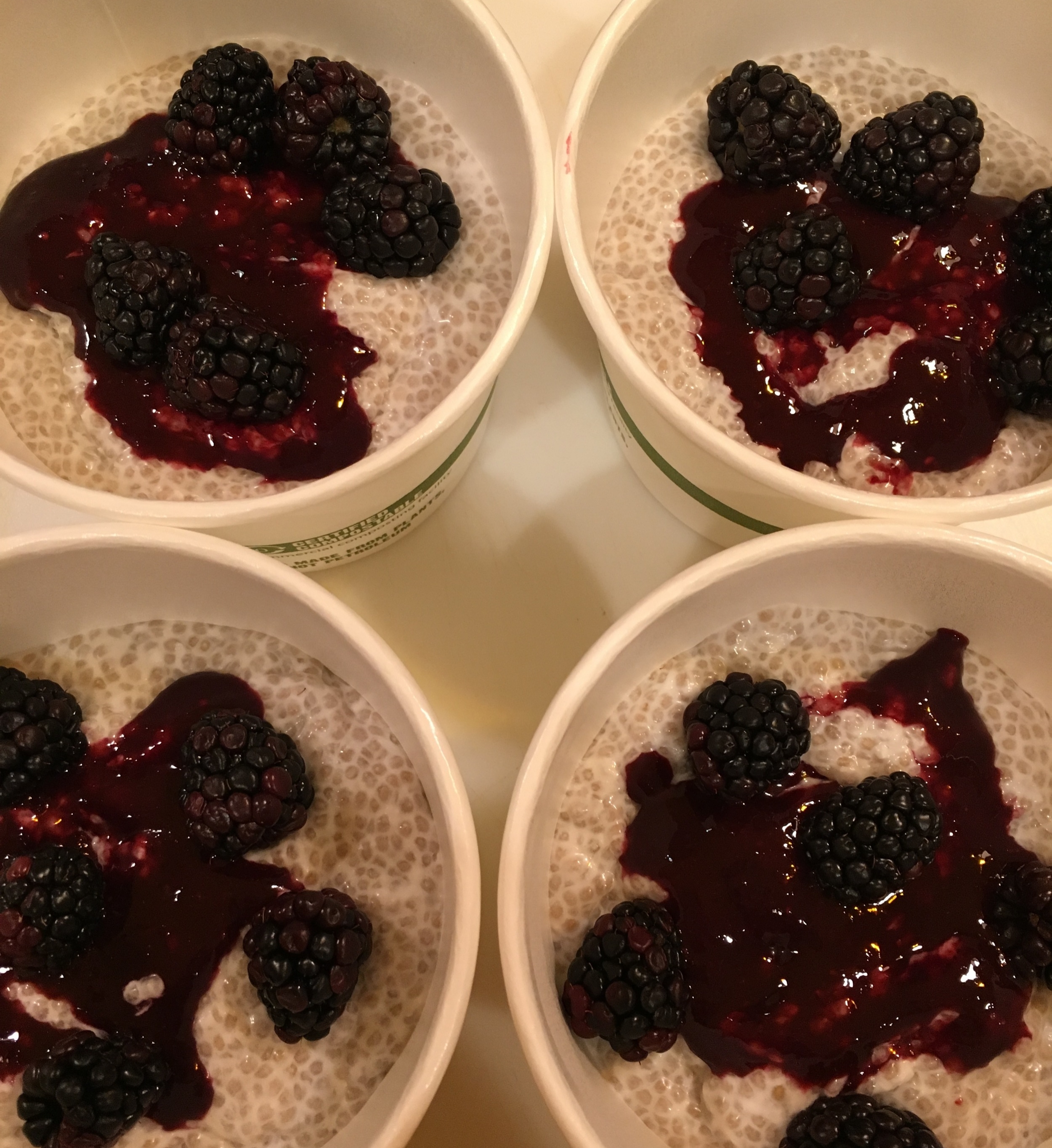 Chia Pudding with Fresh Blackberry