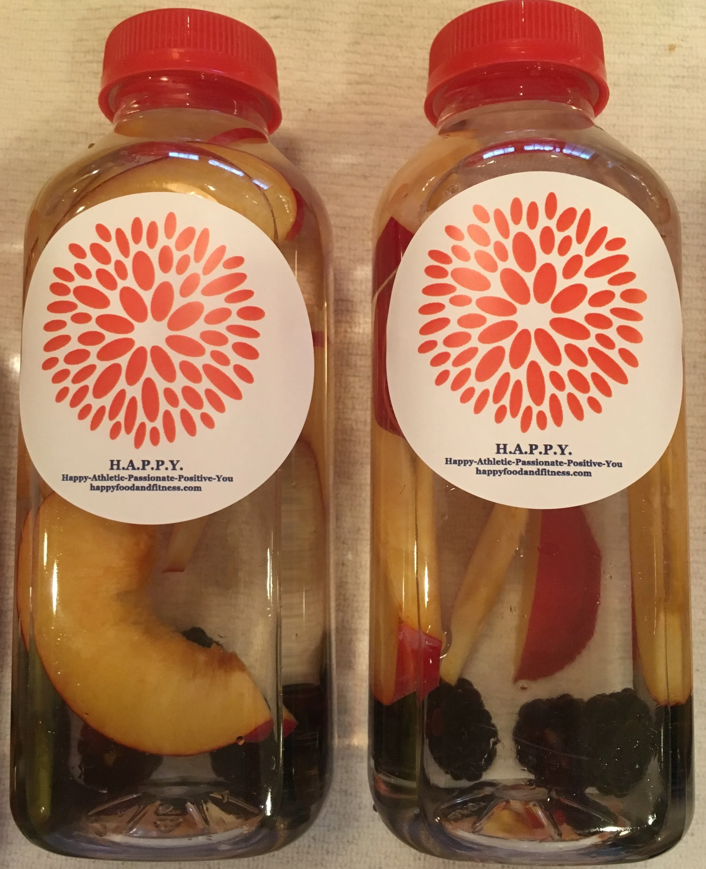 Peach Blackberry Kiwi Ginger Water