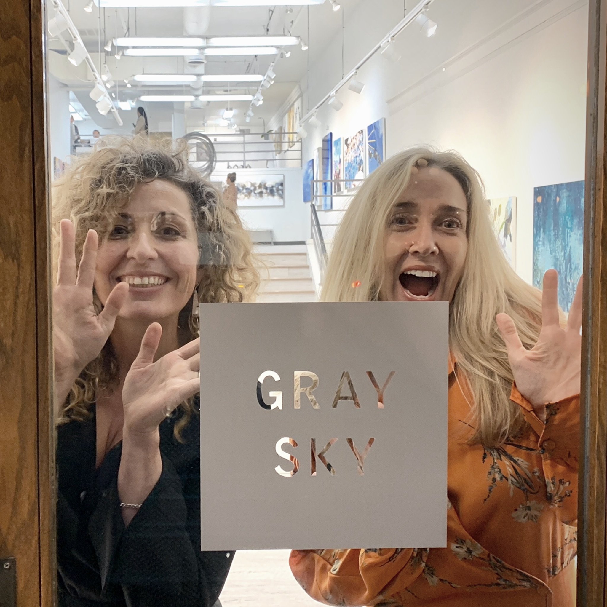  Laura Van Horne and Genna Draper, Gray Sky Gallery Seattle, Washington. Seattle First Thursday Art Walk.  