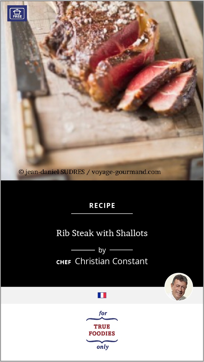 Rib Steak with Shallots