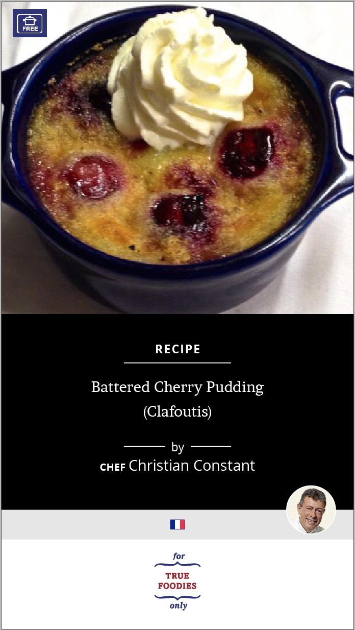 Battered Cherry Pudding Clafoutis