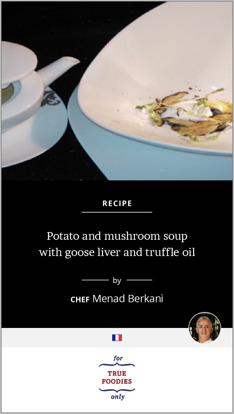 Potato and mushroom soup