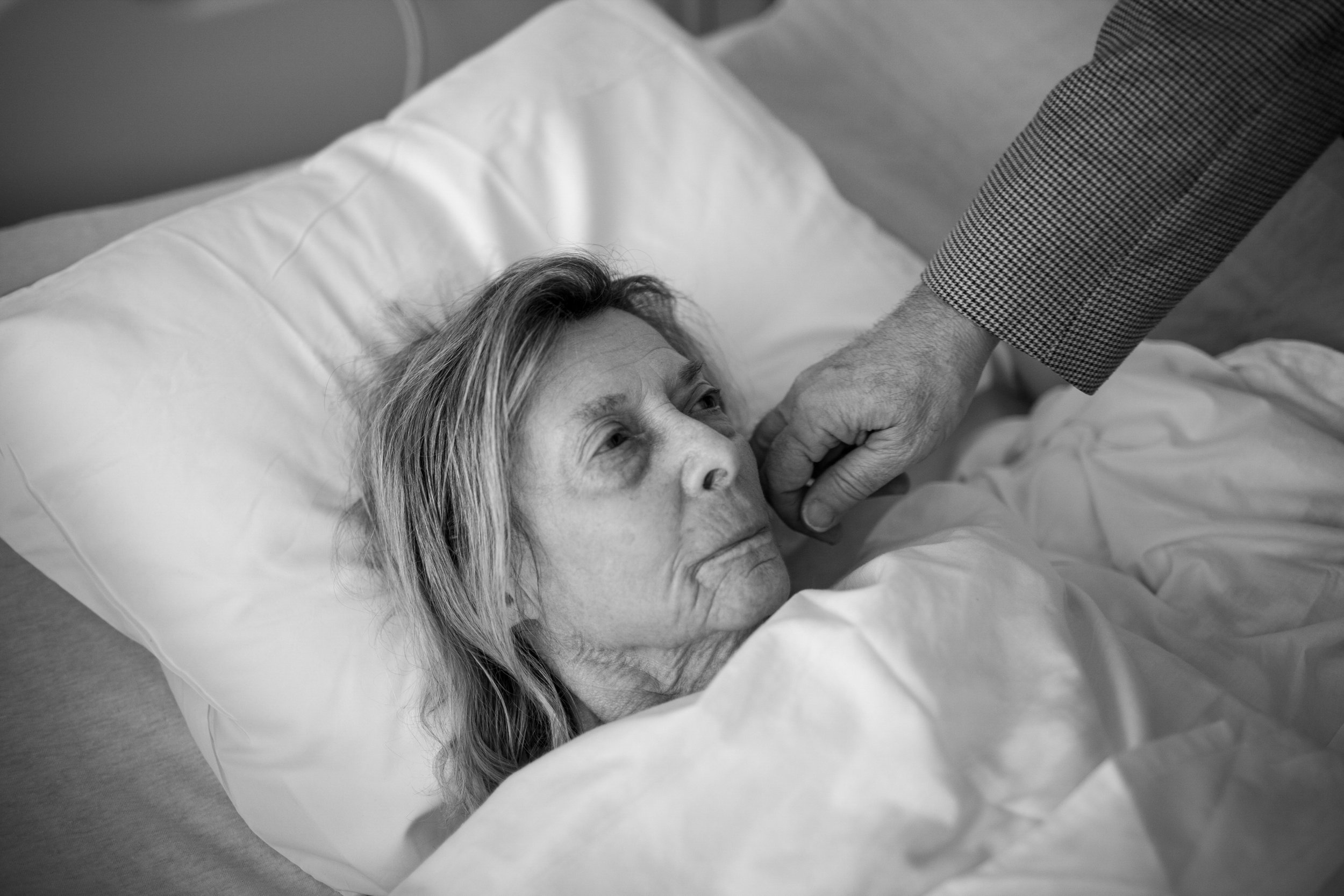  Audrey’s doctor of many decades visits her at Aventura Hospital. March 2017 