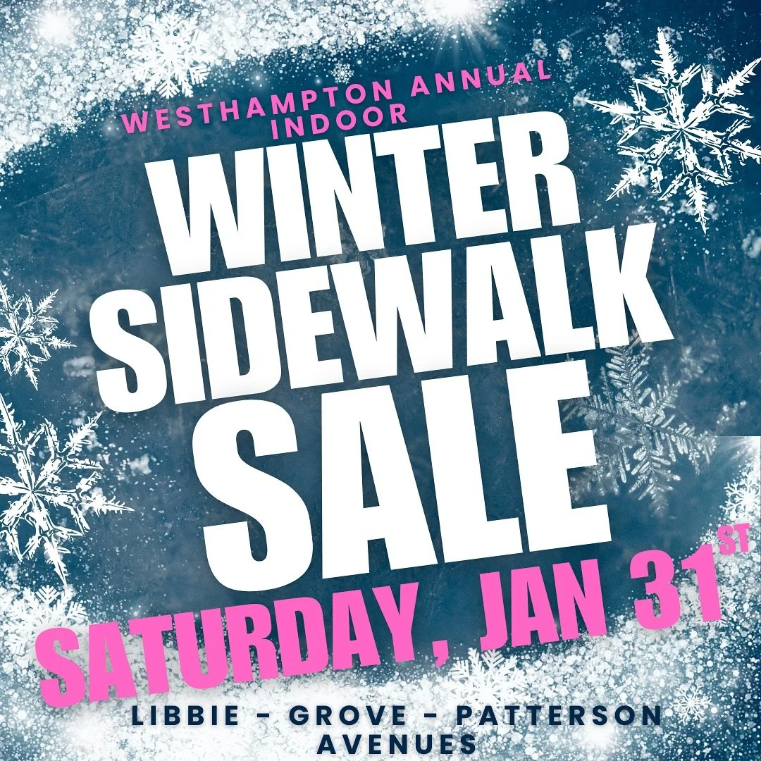 Save the Date - Annual Winter Sidewalk Sale - Saturday, January 31st. 🛍️ ❄️ 

@hampton_house_rva 
@rvyaytoys 
@shopsat5807 
@fraicherichmond 
@peterblairmensclothing 
@frillseekers 
@madras_boutique_rva 
@jeantheory 
@carrerasjewelers 
@zazolisweets
