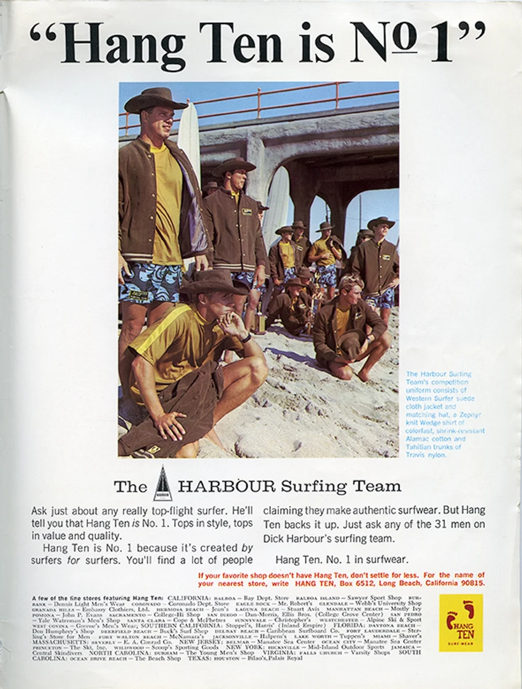 SURFER MAG HANG TEN AD