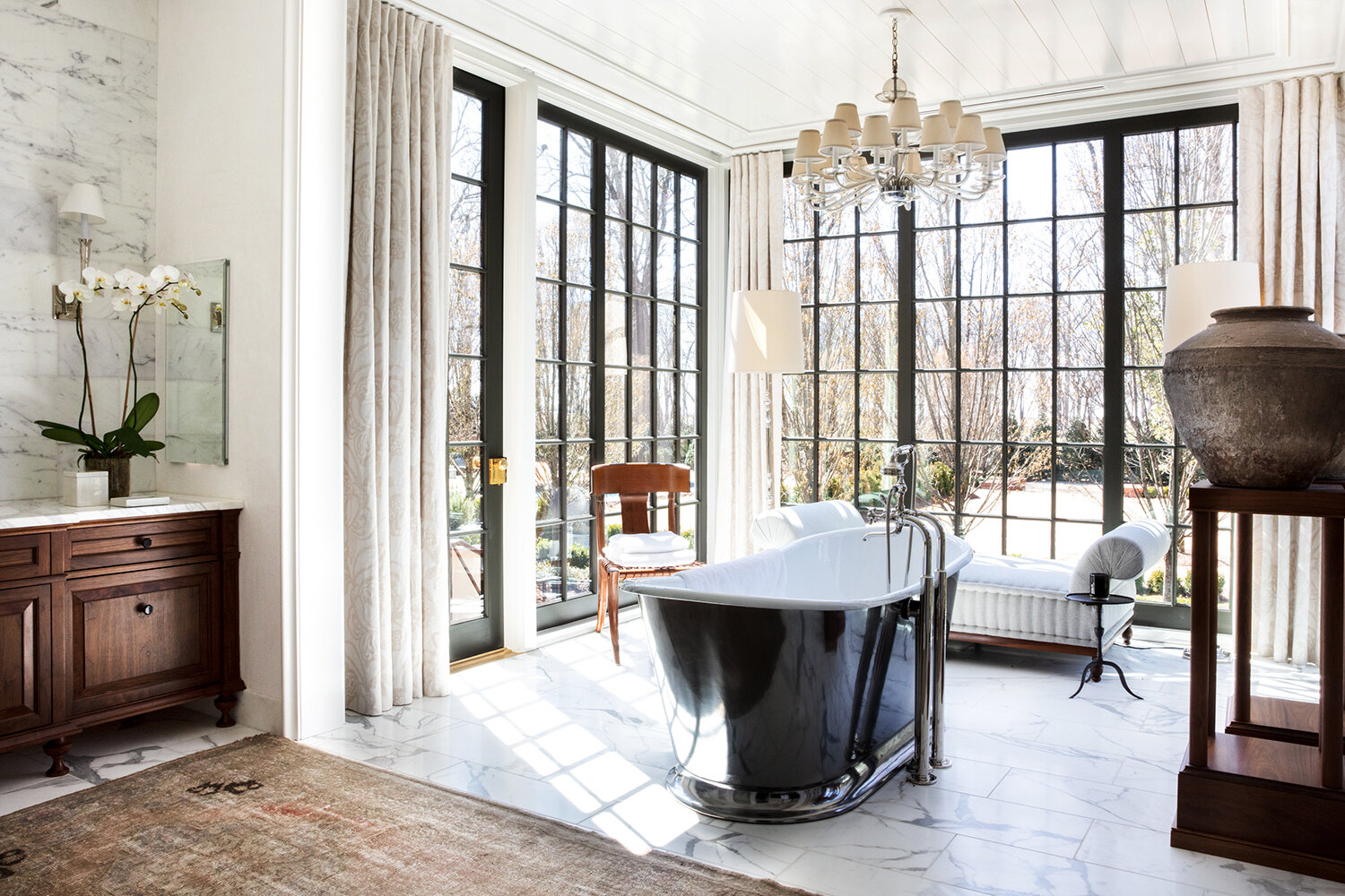  Elegant and Bright bathroom designed by Lisa Mallory Design Memphis House in Wilson Arkansas 