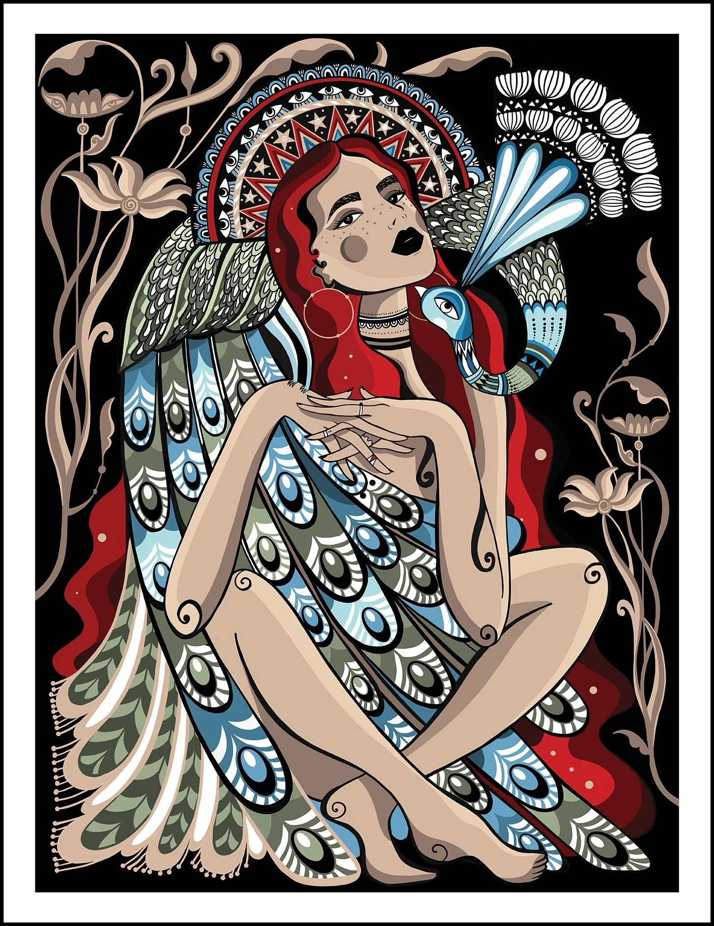 Queen with Peacock 20x26 copy_website.jpeg