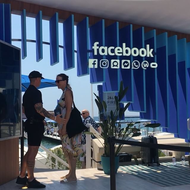 A delight to see the culmination of our work on facebook&rsquo;s beach space come together #facebookcannes #canneslions2018