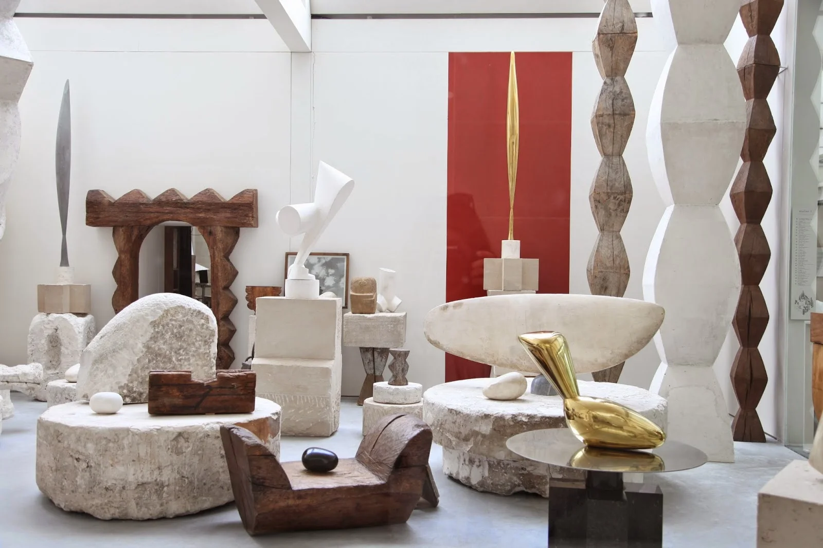 Atelier Brâncusi, Centre Pompidou, Paris – An exact reconstruction of his studio, housing his collection entrusted to the French state in 1957