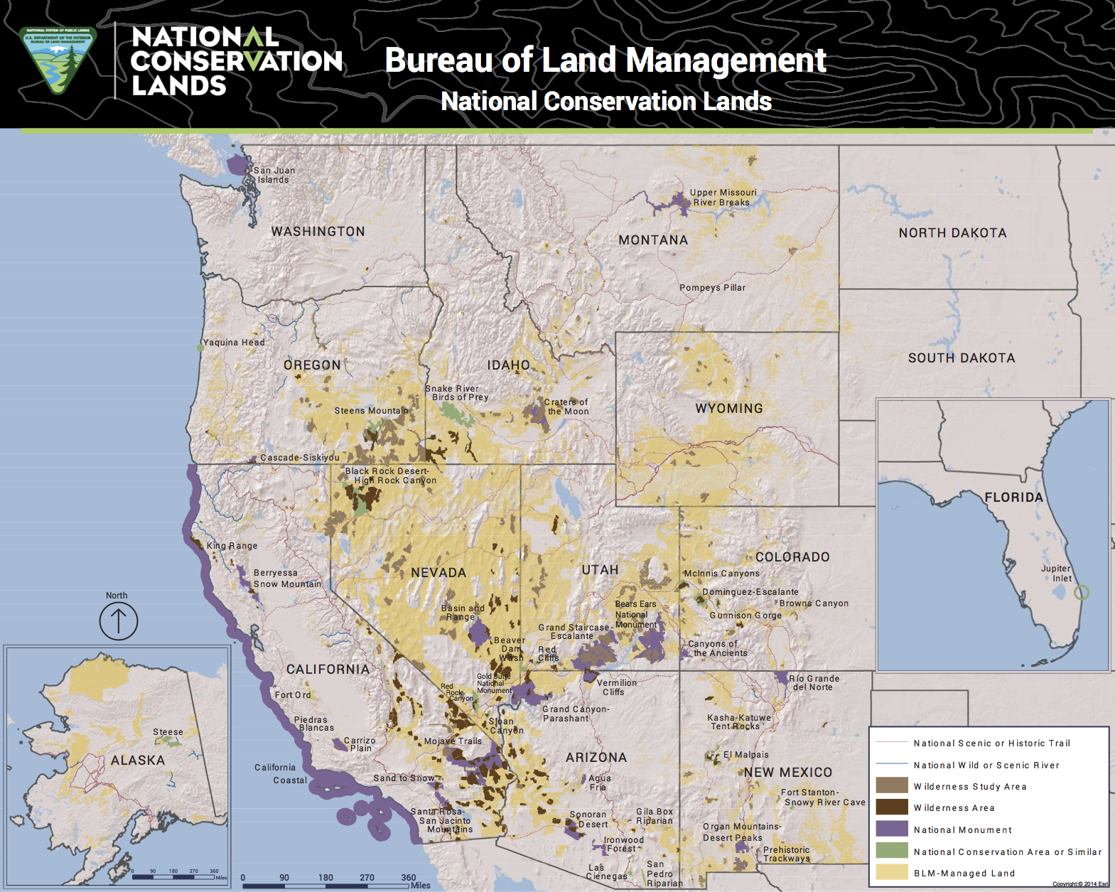 I get paid to be paranoid, so I noticed that this map (click on "BLM" after "Source:" at end to get a much more detailed version), done in August 2017 does not show the expanded Cascade-Siskiyou National Monument along the Oregon-California border. It does show other Obaman BLM national monuments, so perhaps it is just an innocent bureaucratic oversight. Source: BLM