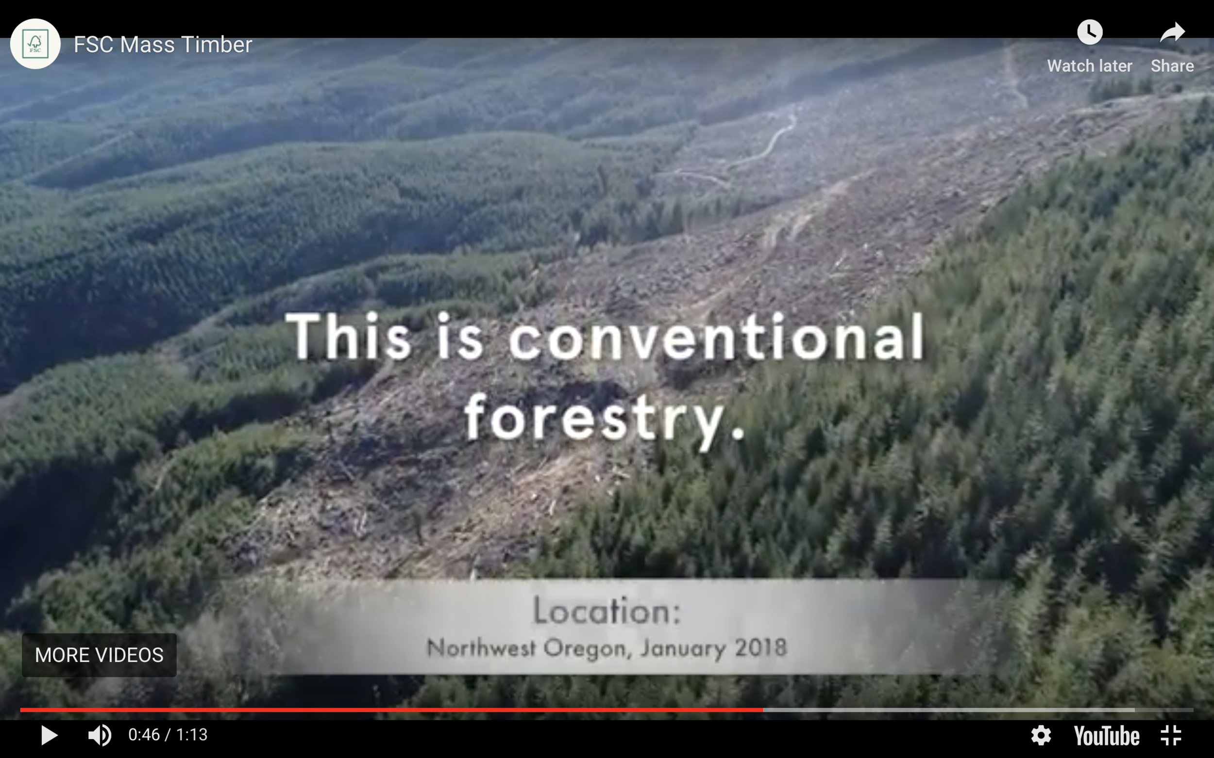 Figure 1. There is a difference between conventional (business as usual) forestry and that kind of forestry practiced on a Forest Stewardship Council-certified forestland (see below). Source: Forest Stewardship Council .