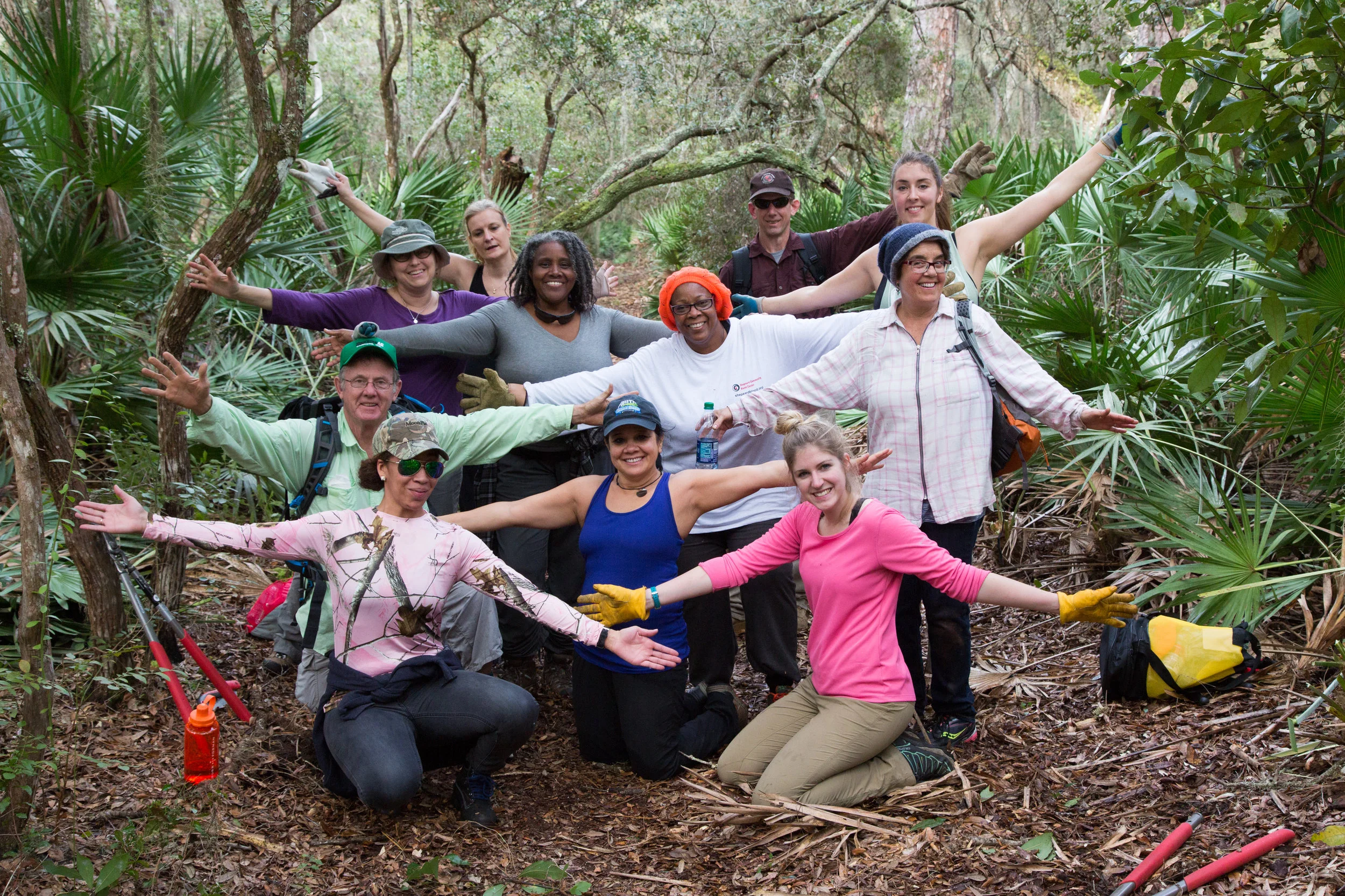 Trail Restoration work During our Annual Cumberland island Service Weekend