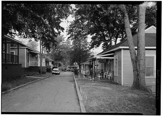 Historic Streetscape view of Vine Street Looking West