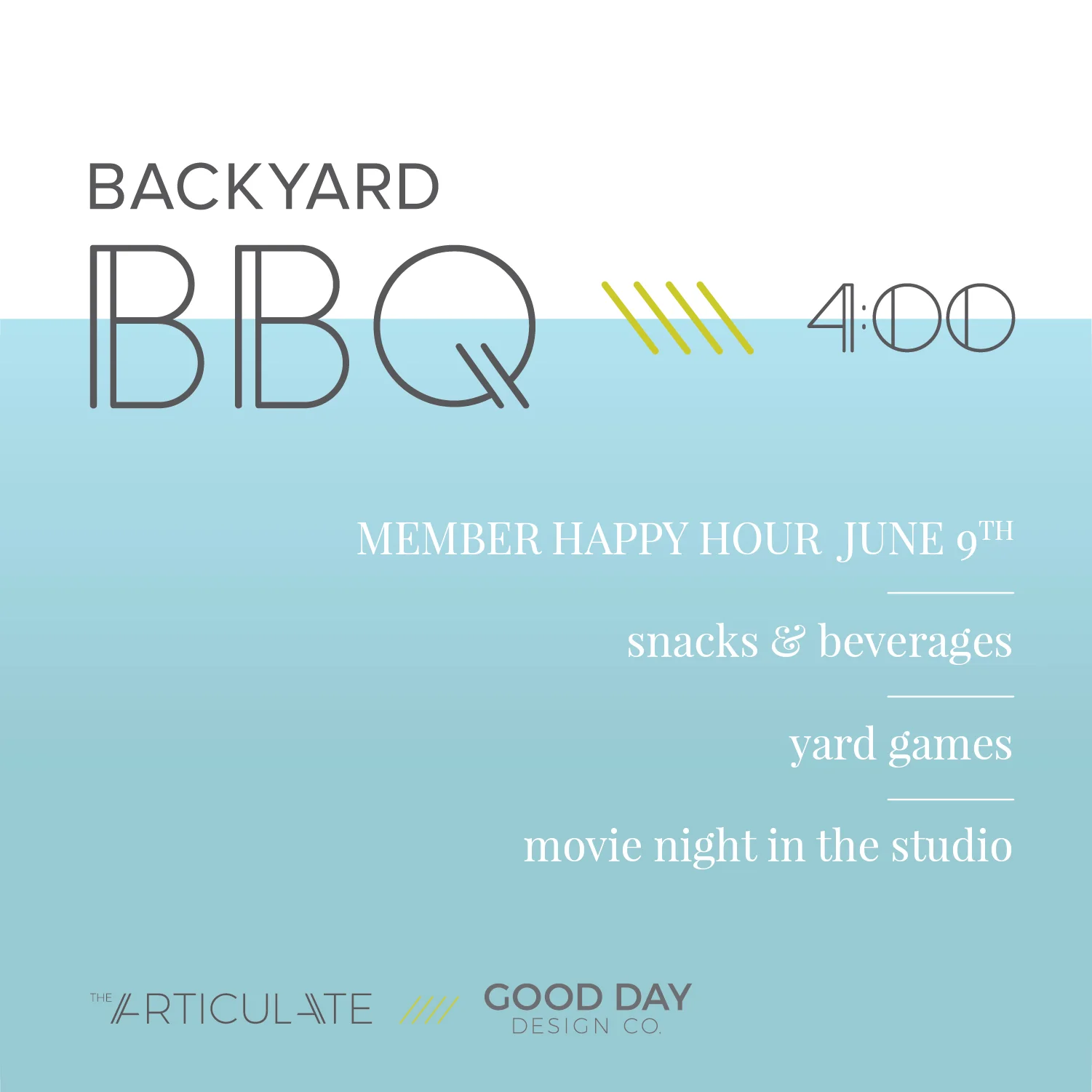Backyard BBQ // Member Happy Hour
