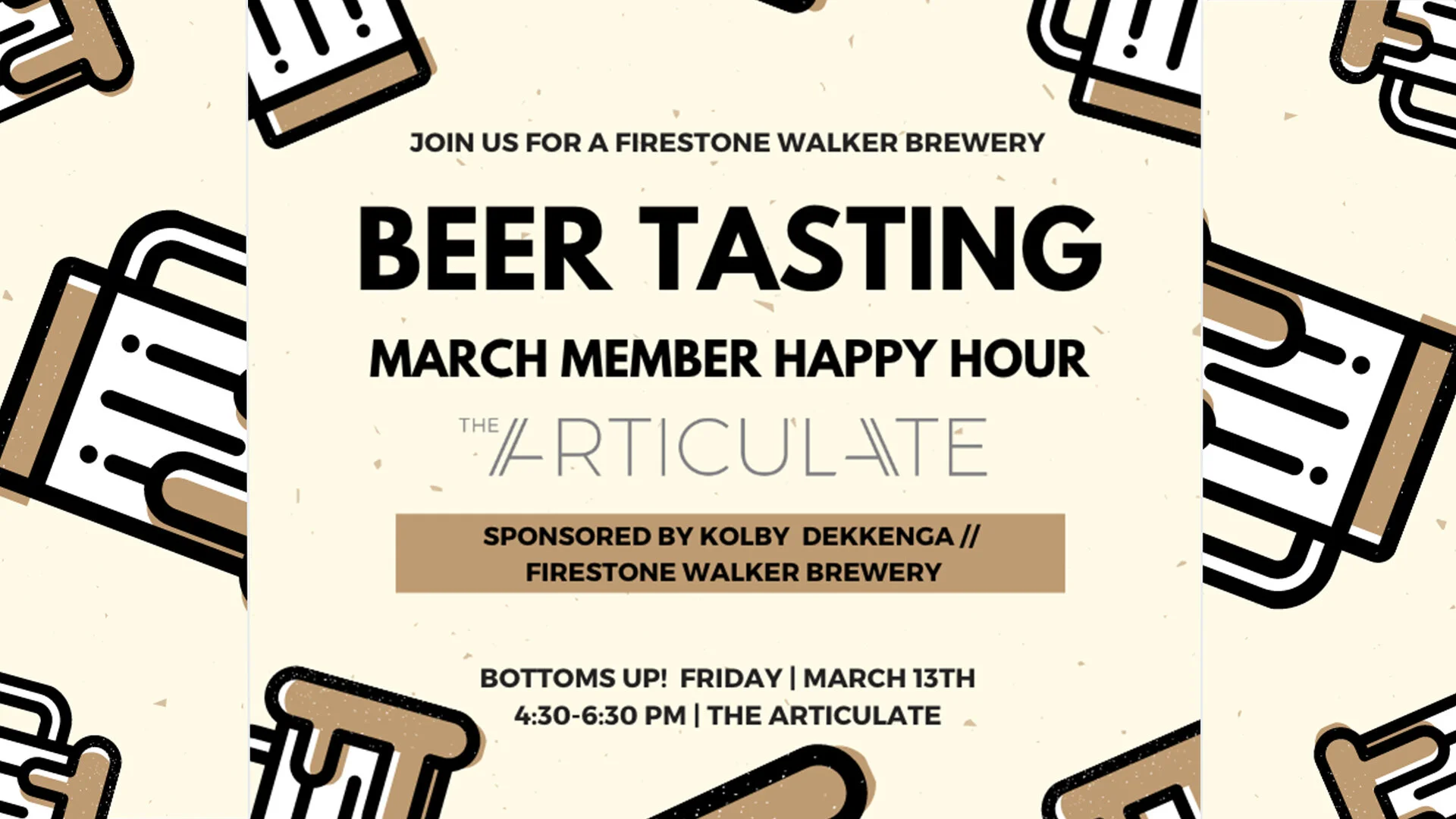 Member Happy Hour // Beer Tasting