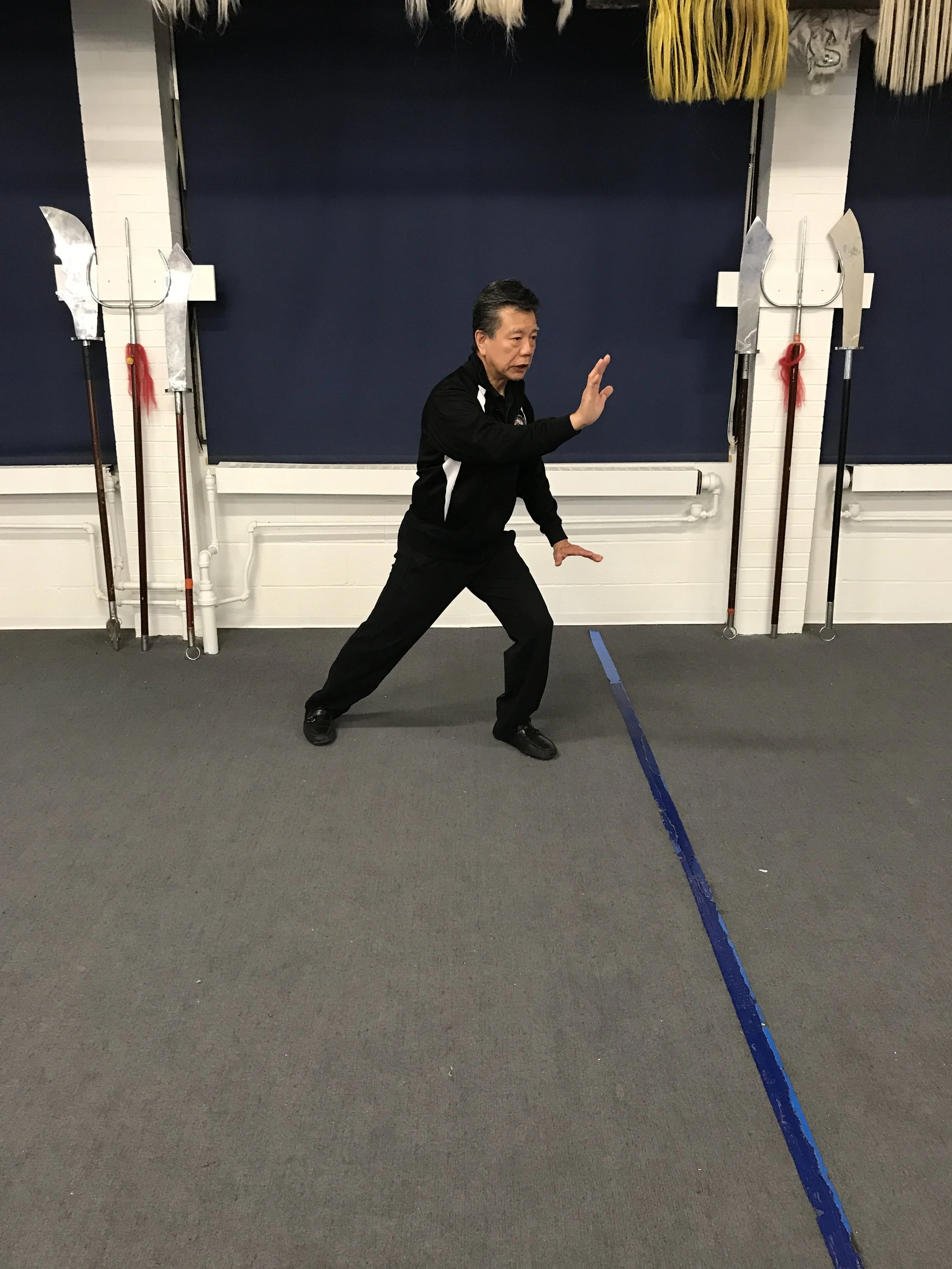 Geometry of the footwork in the Tai Chi Paradigm