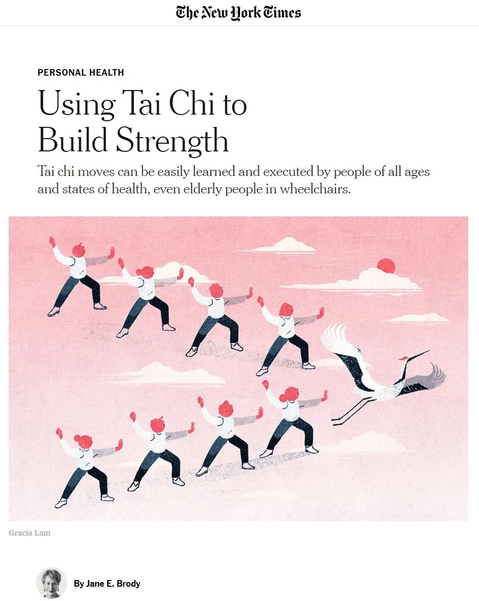 New York Times article on the Benefits of Tai Chi! Check it out!