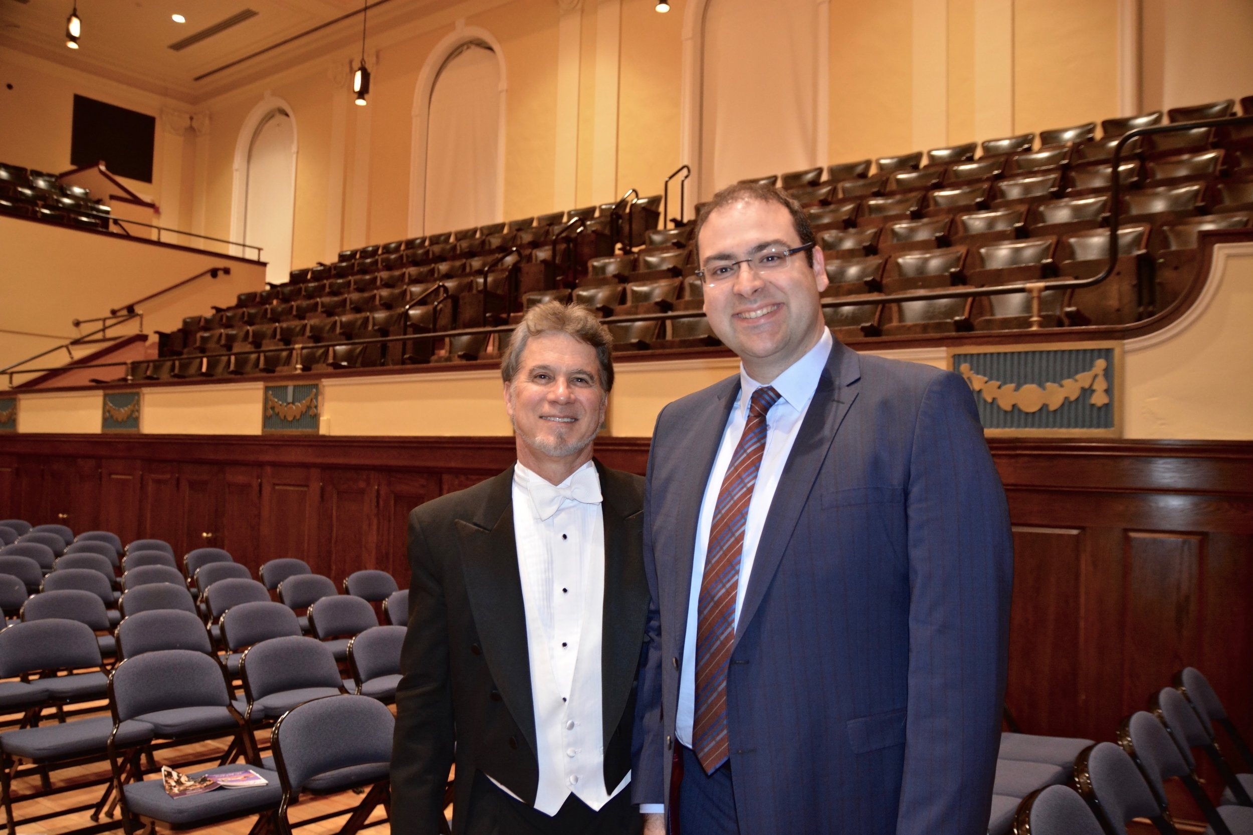 Conductor Jonathan McPhee and Composer Baris Perker